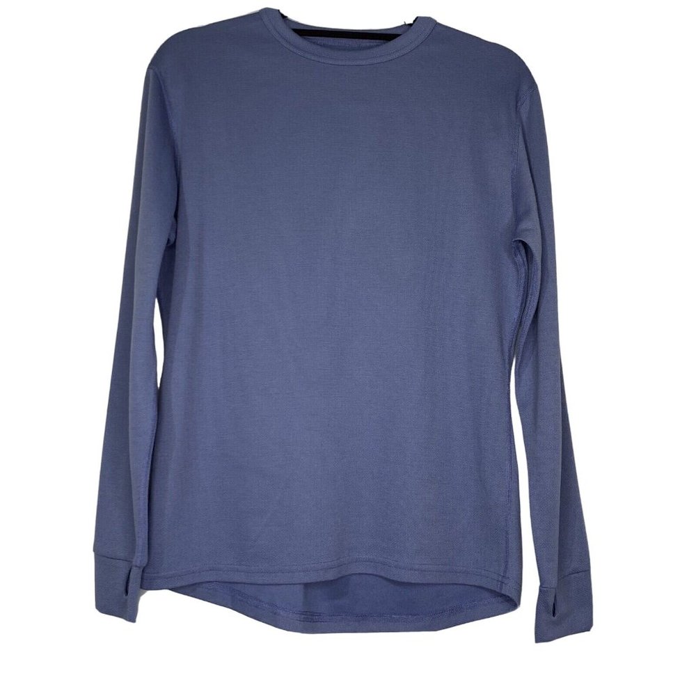 LL Bean Ladies size M Lavender Amy 3 thumb holes Layering Activewear Top